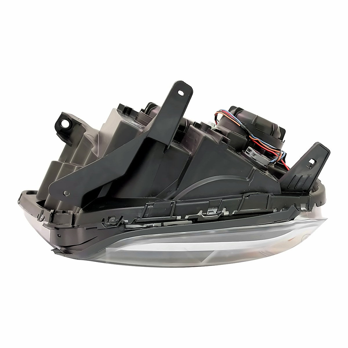 2016-2017 Gmc Terrain Headlight Driver Side Halogen Denali Model Black Bezel – Close-Up View (GM2502436)