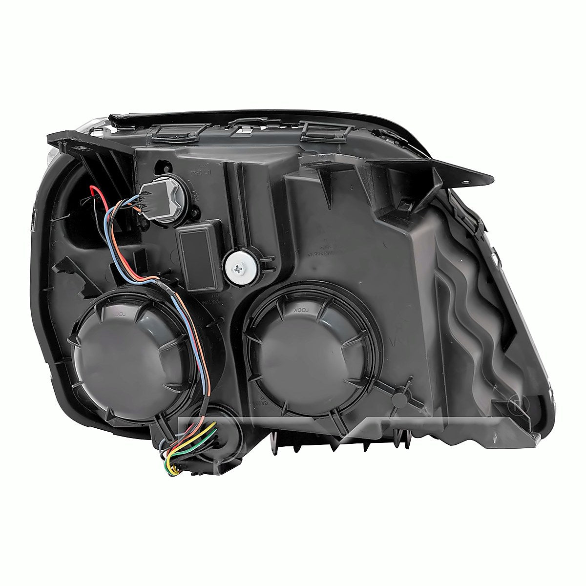 2016-2017 Gmc Terrain Headlight Driver Side Halogen Denali Model Black Bezel – Back View (GM2502436)
