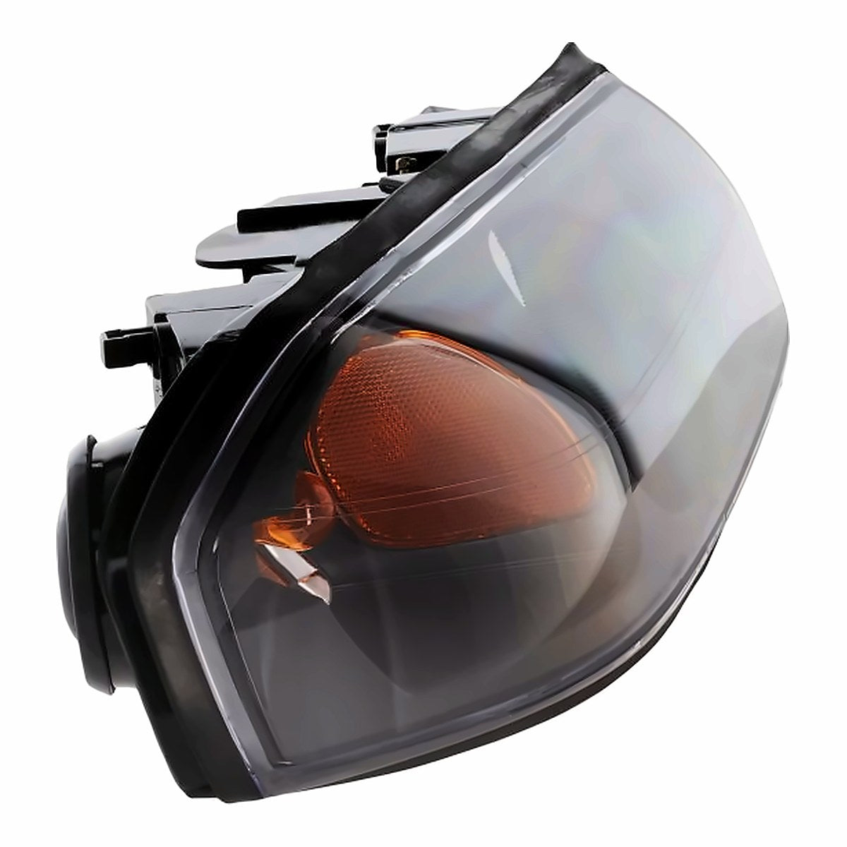 2000-2004 Chevrolet Impala Headlight Passenger Side Black Bezel With Center Bulb Shield To Feb 5Th 2004 – Detail View (GM2503201)