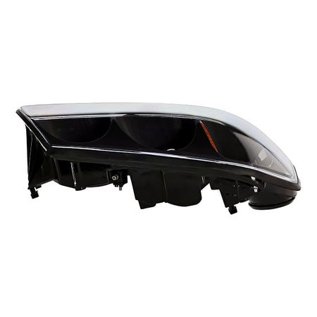 2000-2004 Chevrolet Impala Headlight Passenger Side Black Bezel With Center Bulb Shield To Feb 5Th 2004 – Close-Up View (GM2503201)