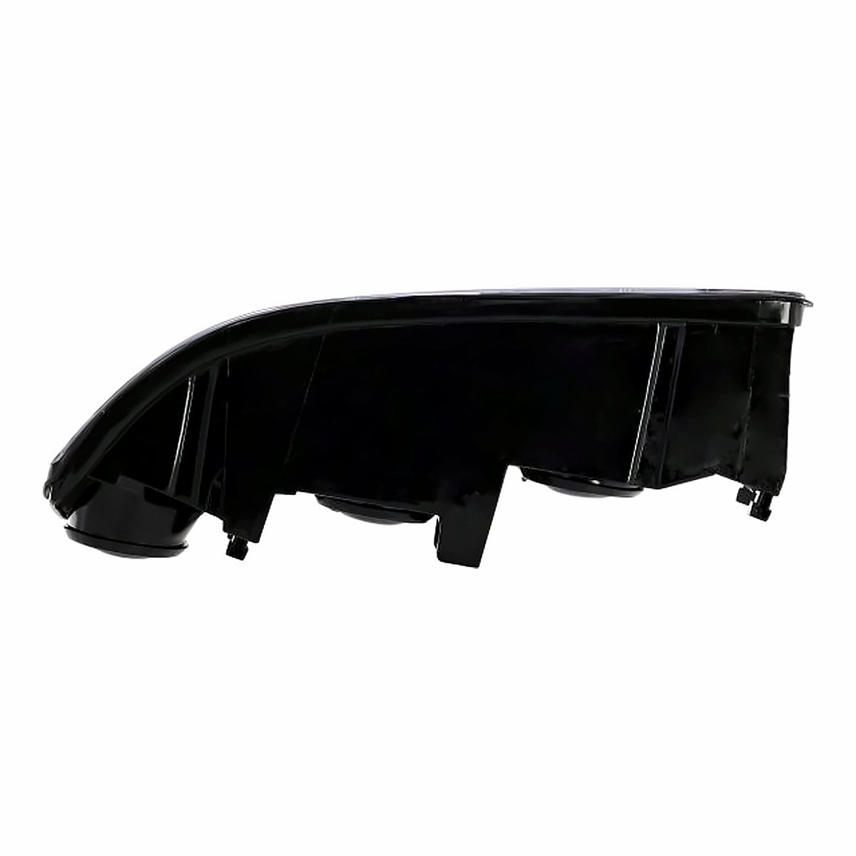 2000-2004 Chevrolet Impala Headlight Passenger Side Black Bezel With Center Bulb Shield To Feb 5Th 2004 – Installed View (GM2503201)