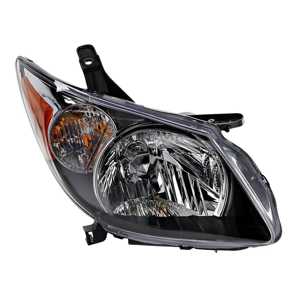 2003-2004 Pontiac Vibe Headlight Passenger Side Black Housing – Front View (GM2503238)