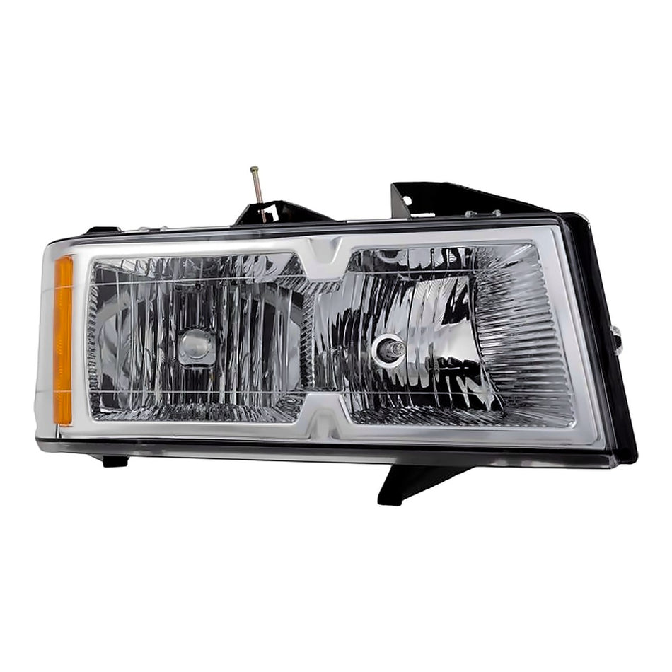 2005-2008 Chevrolet Colorado Headlight Passenger Side Xtreme With Chrome Bezel – Front View (GM2503247)