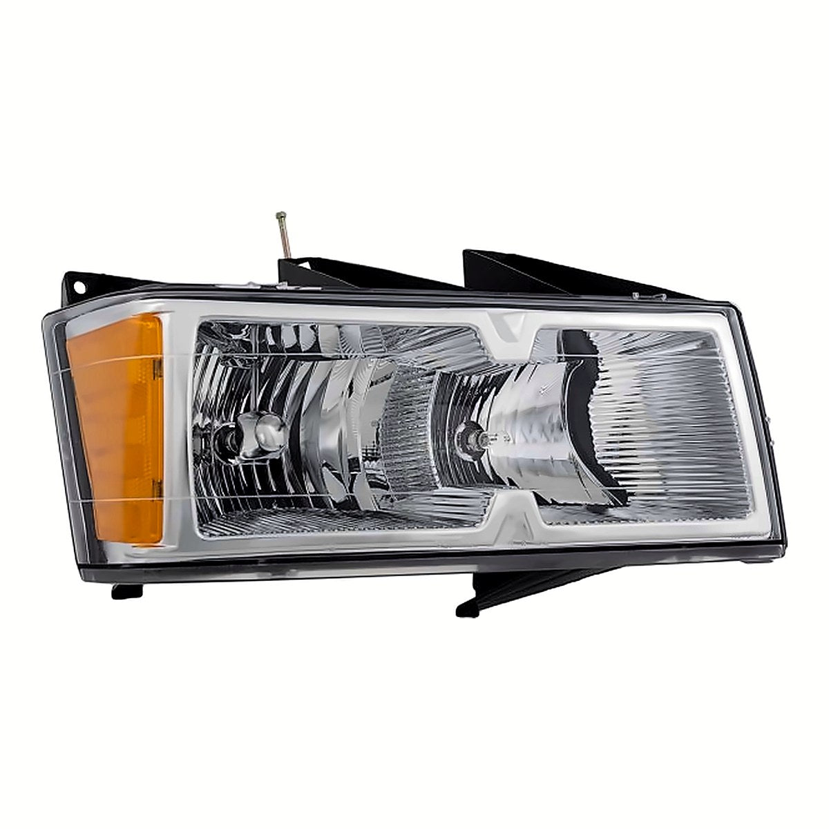 2005-2008 Chevrolet Colorado Headlight Passenger Side Xtreme With Chrome Bezel – Side View (GM2503247)