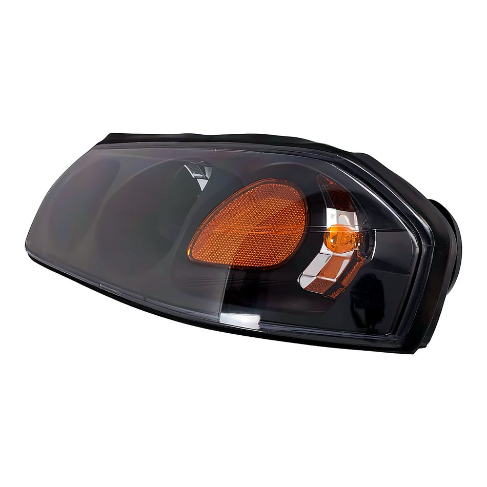 2004-2005 Chevrolet Impala Headlight Passenger Side Black Bezel Without Center Bulb Shield Frontom Feb 6Th 2004 – Side View (GM2503248)