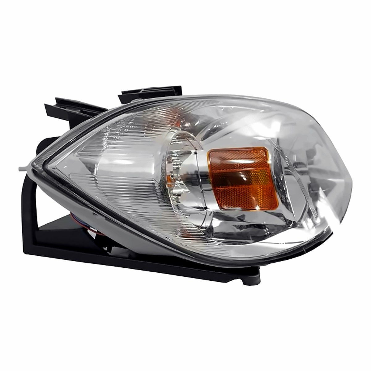 2007-2009 Pontiac G5 Headlight Passenger Side Smokey Housing With Brkt/ Clear Lens – Side View (GM2503282)