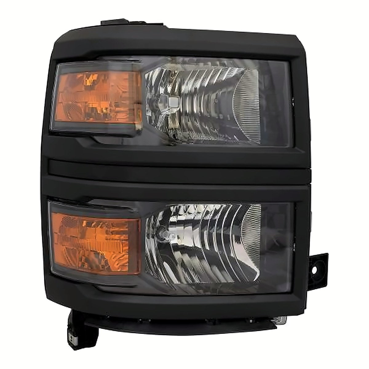 2014-2015 Chevrolet Silverado 1500 Headlight Passenger Side Ls Model Black – Front View (GM2503395)