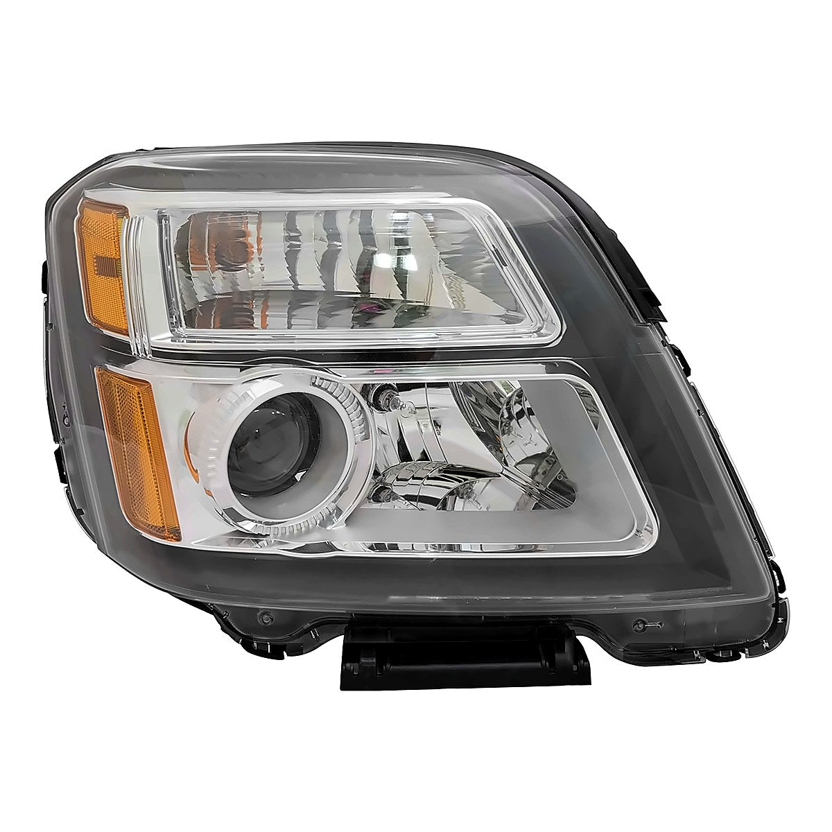 2016-2017 Gmc Terrain Headlight Passenger Side Halogen Denali Model Black Bezel – Front View (GM2503436)
