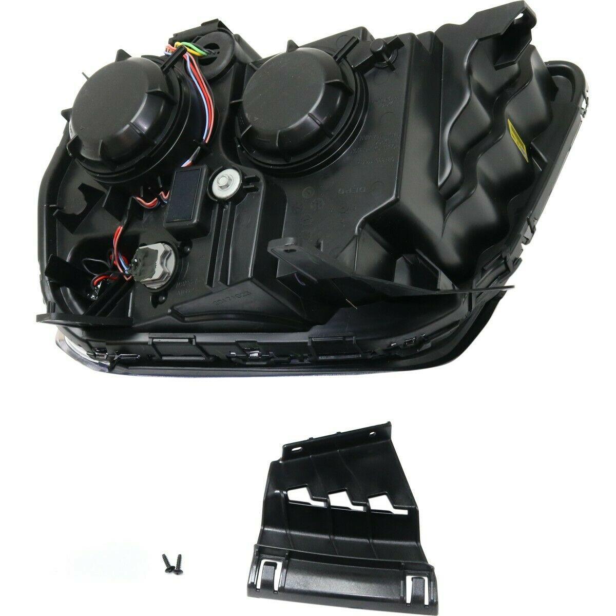 2016-2017 Gmc Terrain Headlight Passenger Side Halogen Denali Model Black Bezel 