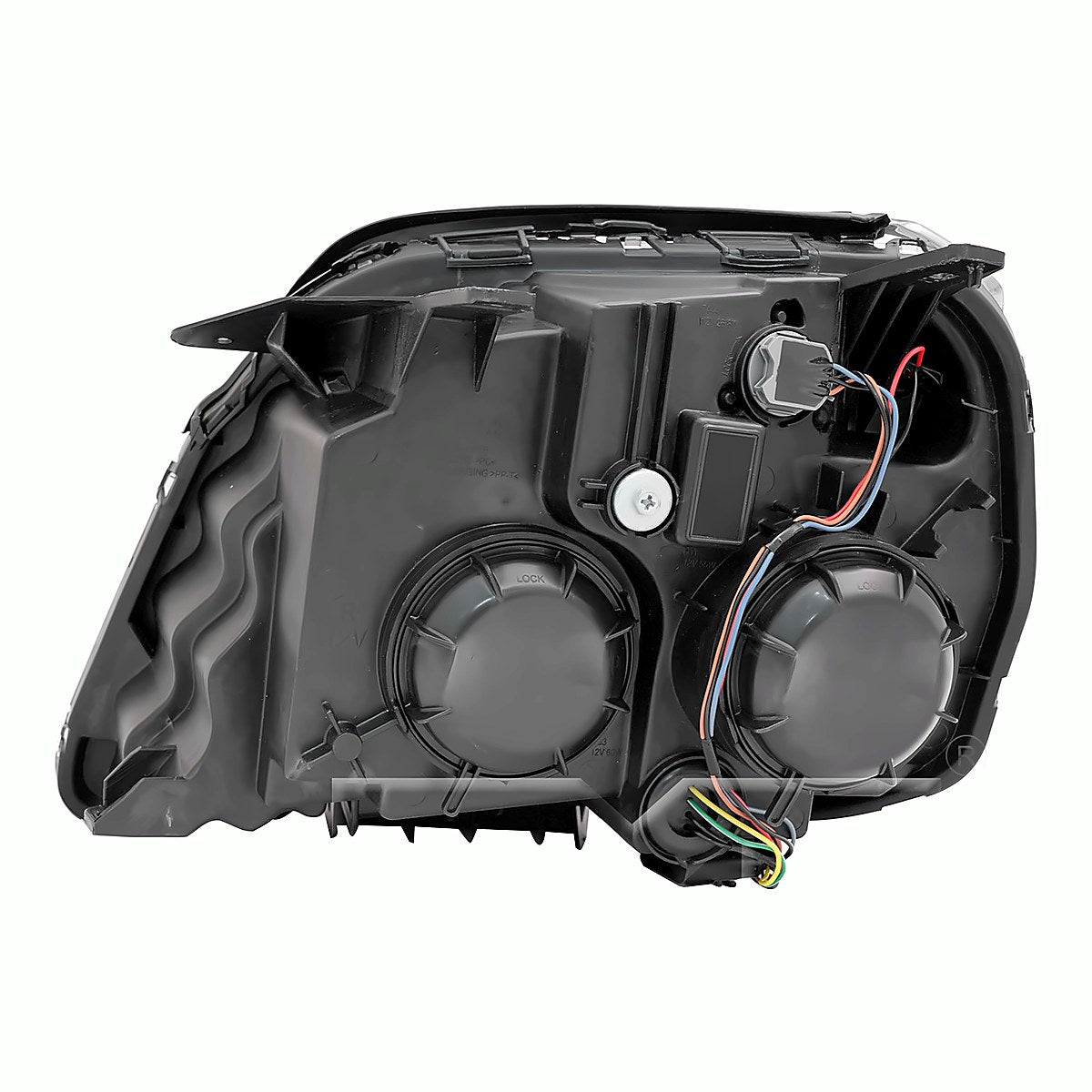 2016-2017 Gmc Terrain Headlight Passenger Side Halogen Denali Model Black Bezel – Back View (GM2503436)