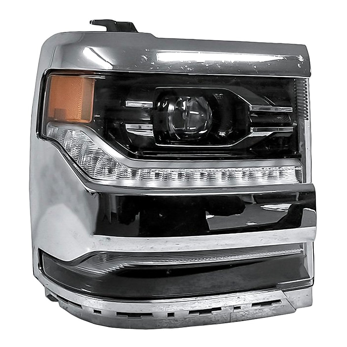 2016-2018 Chevrolet Silverado 1500 Headlight Passenger Side Led Chrome Bezel – GM2503452