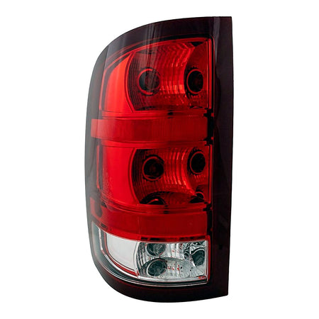 Front View - 2007-2014 GMC Sierra 3500 Tail Light Non-Dark Trim Driver Side LH GM2800208