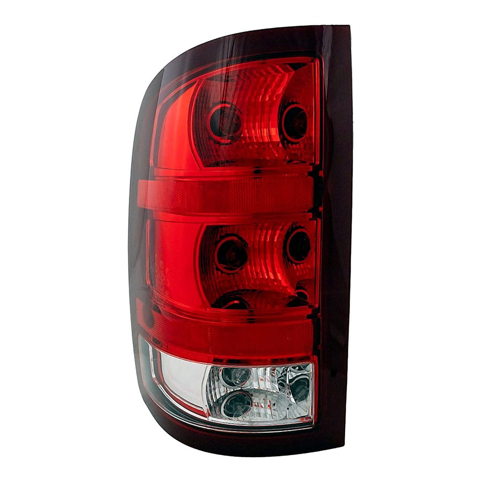Front View - 2007-2014 GMC Sierra 3500 Tail Light Non-Dark Trim Driver Side LH GM2800208