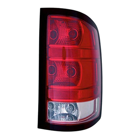 Front View - 2007-2013 GMC Sierra 3500 Tail Light Dark Trim with Large Bulb Passenger Side RH GM2801254