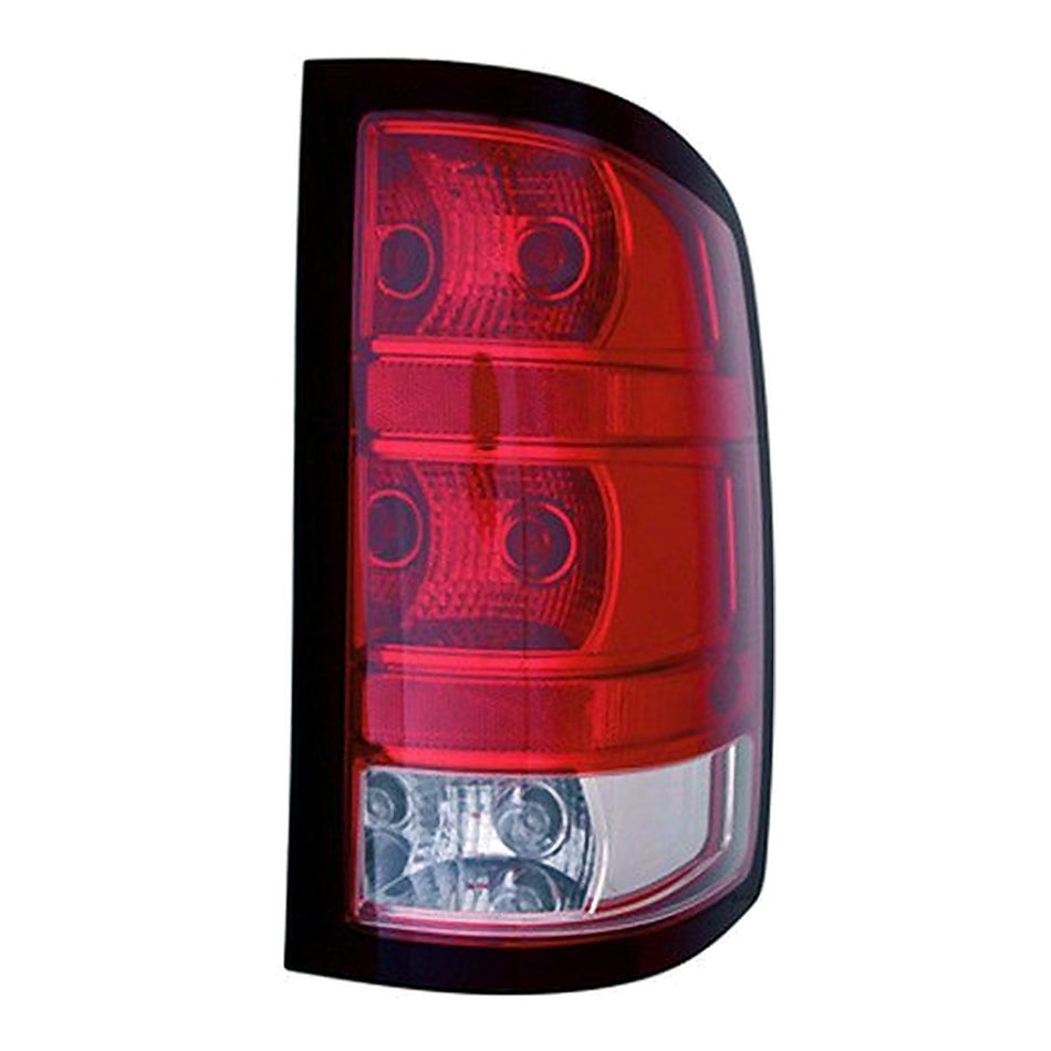 Front View - 2007-2013 GMC Sierra 3500 Tail Light Dark Trim with Large Bulb Passenger Side RH GM2801254