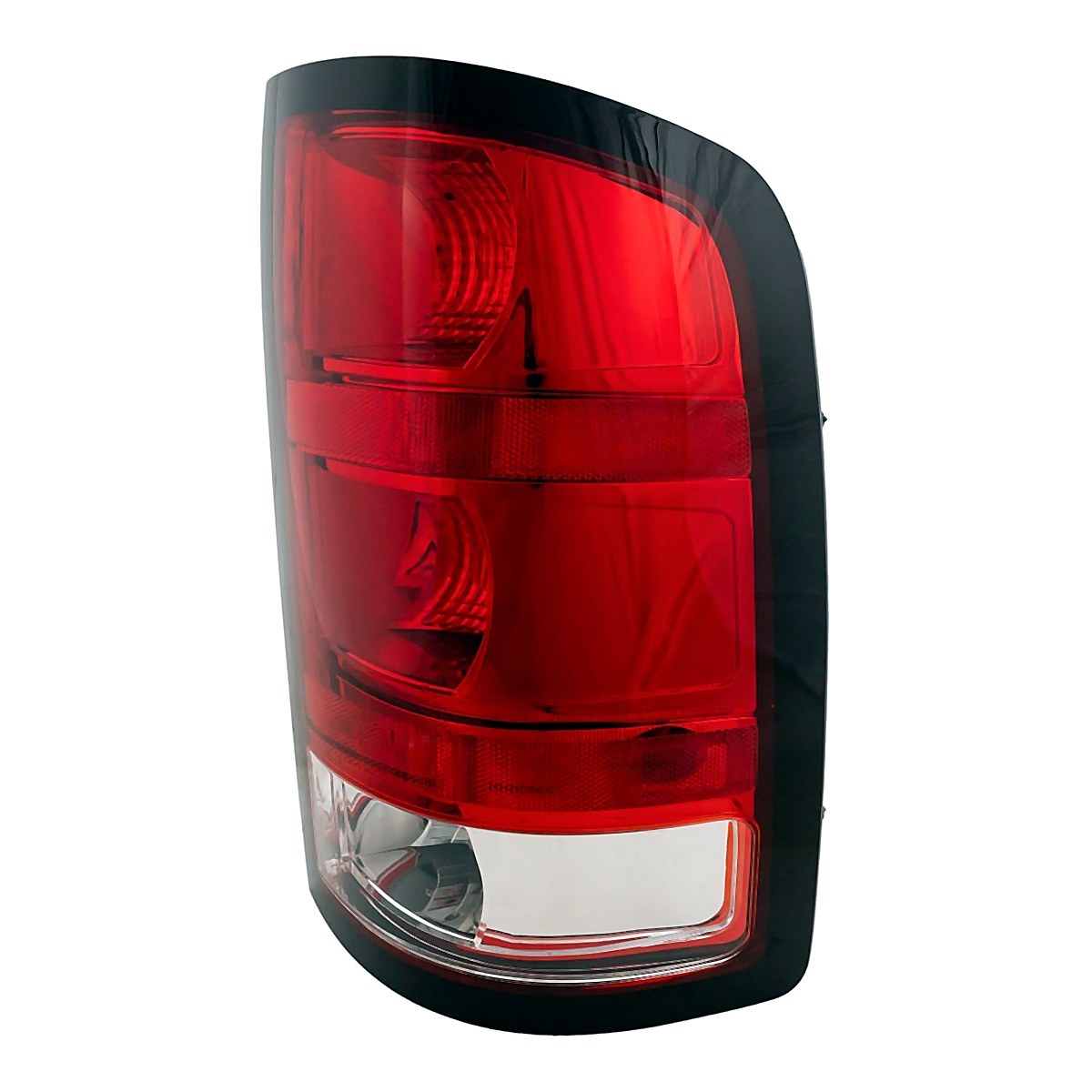 Side View - 2007-2013 GMC Sierra 1500 Tail Light with Dark Trim Large Bulb Passenger Side RH GM2801254
