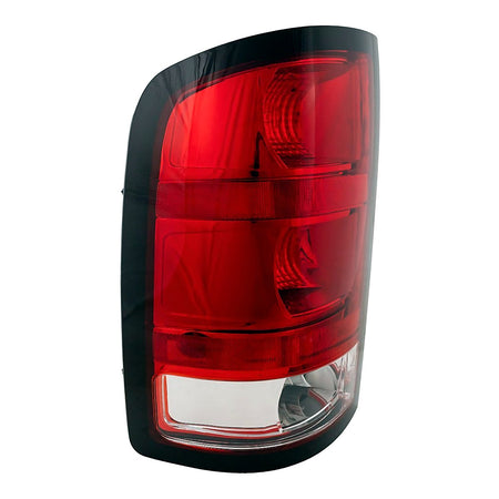 Side View - 2007-2013 GMC Sierra 1500 Tail Light with Dark Trim Large Bulb Passenger Side RH GM2801254