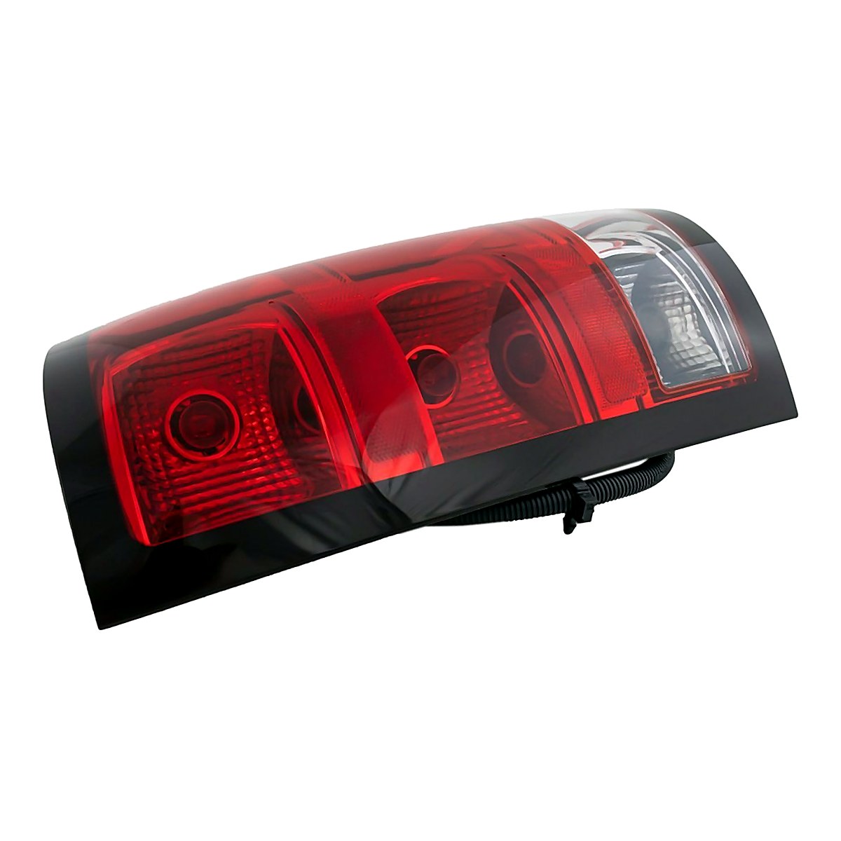 Side View - 2007-2013 GMC Sierra 3500 Tail Light Dark Trim with Large Bulb Passenger Side RH GM2801254