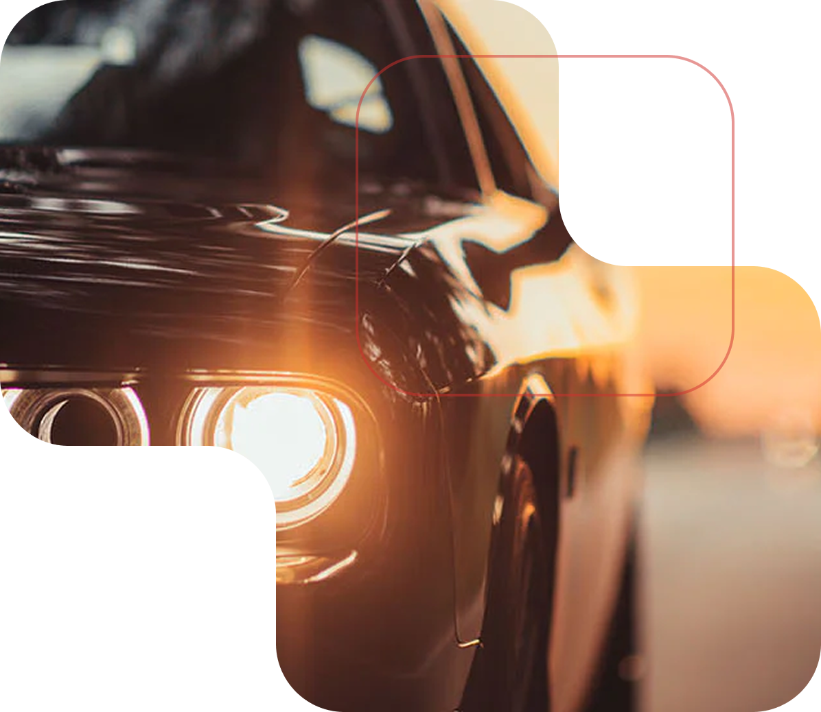 Premium black sports car with headlights on – symbolizing PartsPrime’s precision and trust
