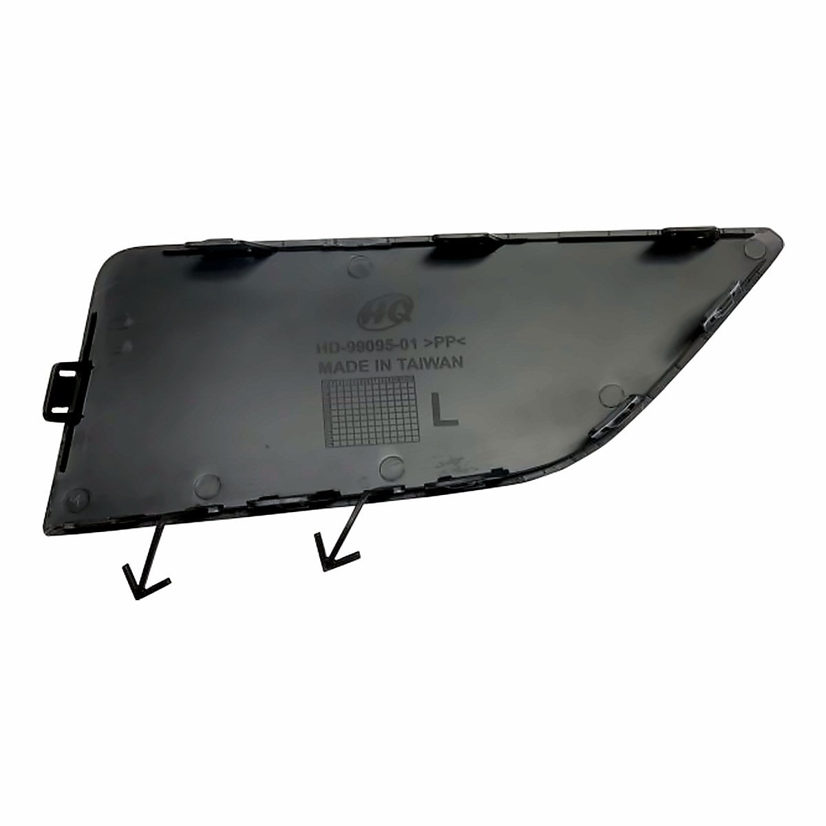 2017-2019 Honda Civic_Hatchback Grille Insert Textured Radar Cover Sensor Model – Back View (HO1037104)