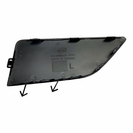 2017-2019 Honda Civic_Hatchback Grille Insert Textured Radar Cover Sensor Model – Back View (HO1037104)