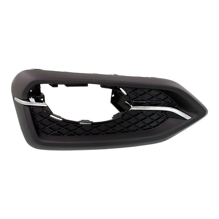 2014-2015 Honda Civic_Coupe Fog Light Bezel Front Driver Side Chrome/Black Without Trim Ring Exclude Si Models – Front View (HO1038121)