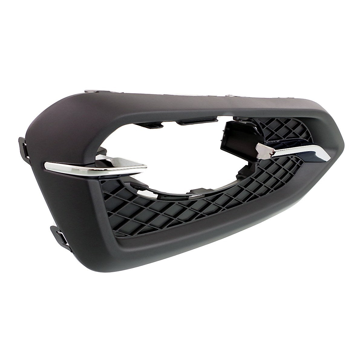 2014-2015 Honda Civic_Coupe Fog Light Bezel Front Driver Side Chrome/Black Without Trim Ring Exclude Si Models – Side View (HO1038121)
