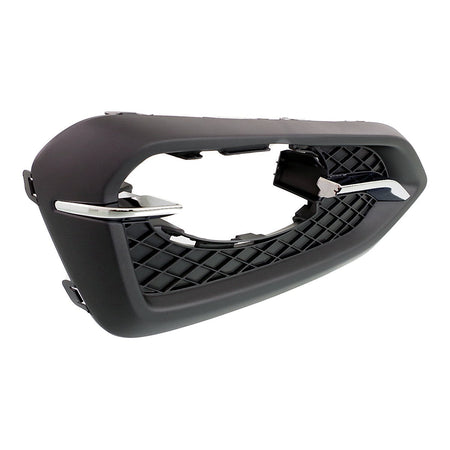 2014-2015 Honda Civic_Coupe Fog Light Bezel Front Driver Side Chrome/Black Without Trim Ring Exclude Si Models – Side View (HO1038121)