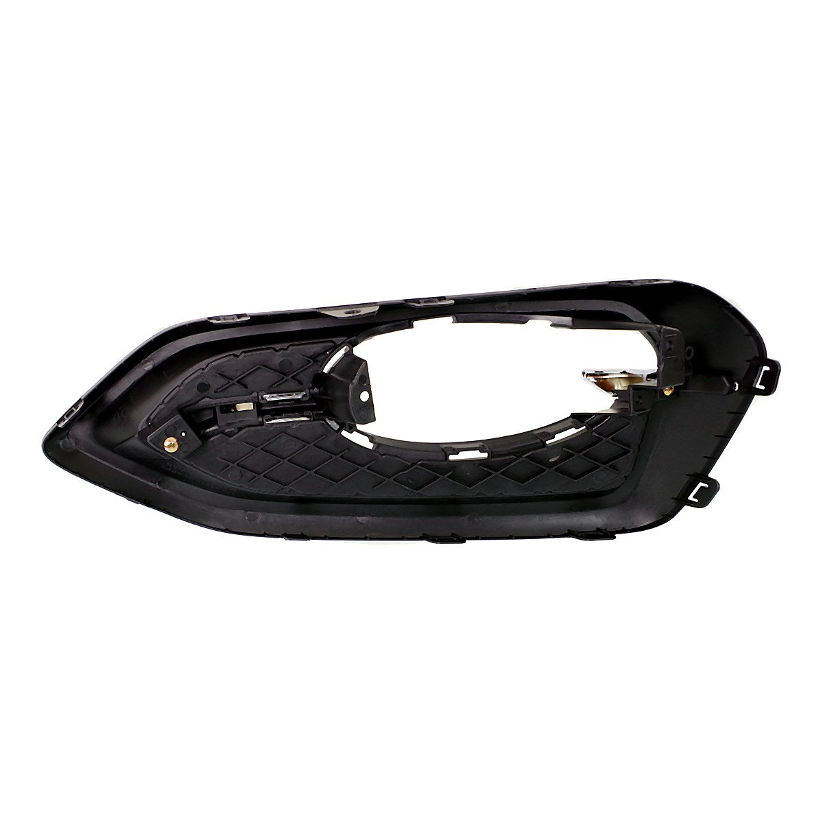2014-2015 Honda Civic_Coupe Fog Light Bezel Front Driver Side Chrome/Black Without Trim Ring Exclude Si Models – Back View (HO1038121)
