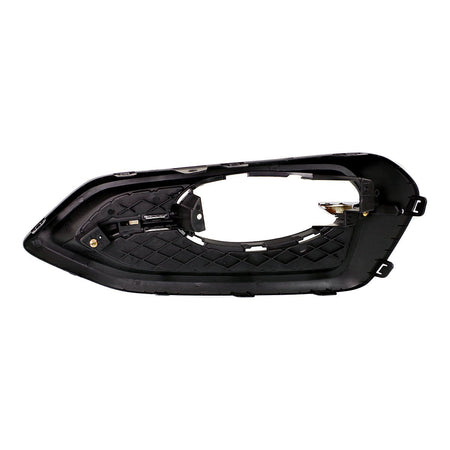 2014-2015 Honda Civic_Coupe Fog Light Bezel Front Driver Side Chrome/Black Without Trim Ring Exclude Si Models – Back View (HO1038121)