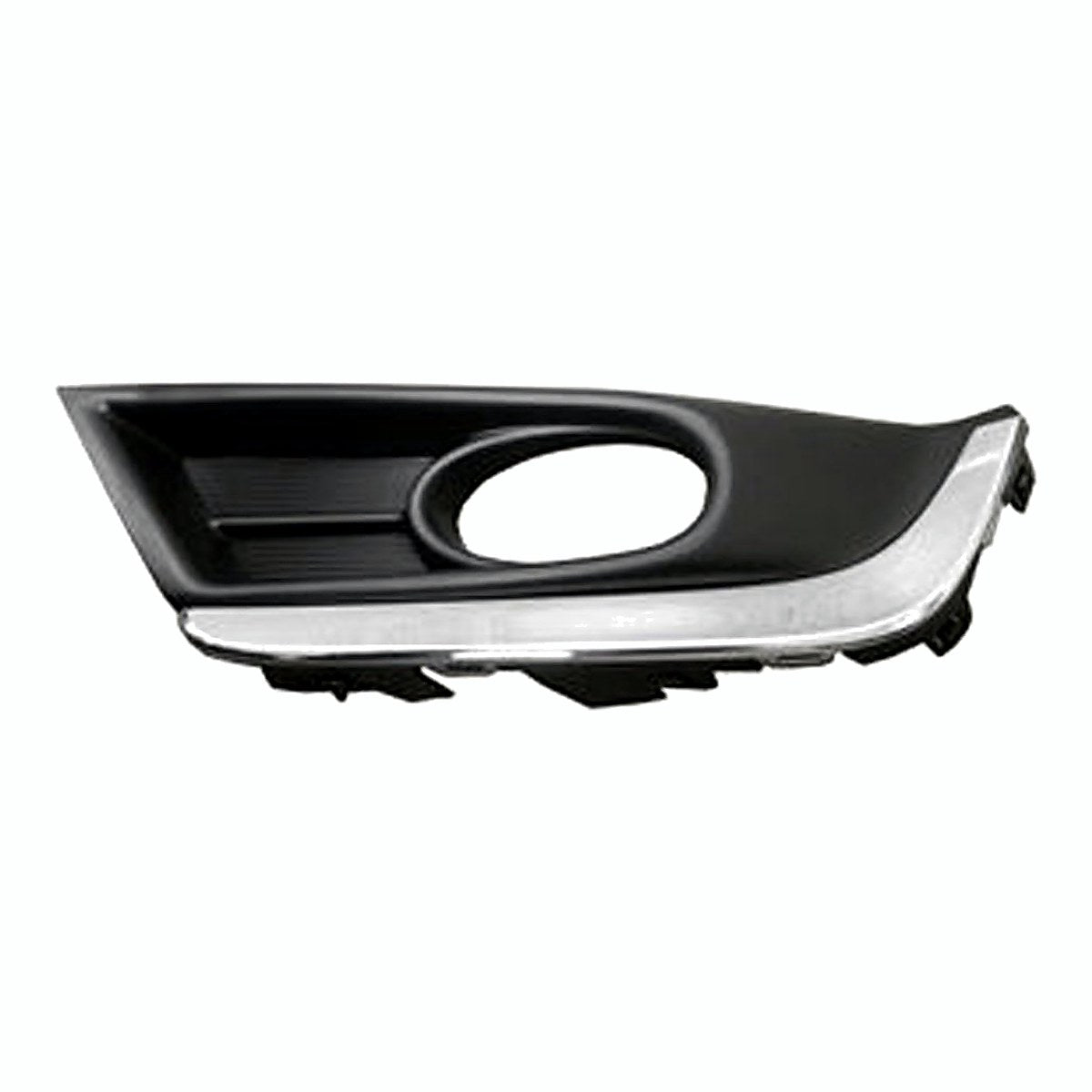 2017-2019 Honda Crv Fog Light Bezel Front Driver Side Black With Chrome Trim – HO1038135