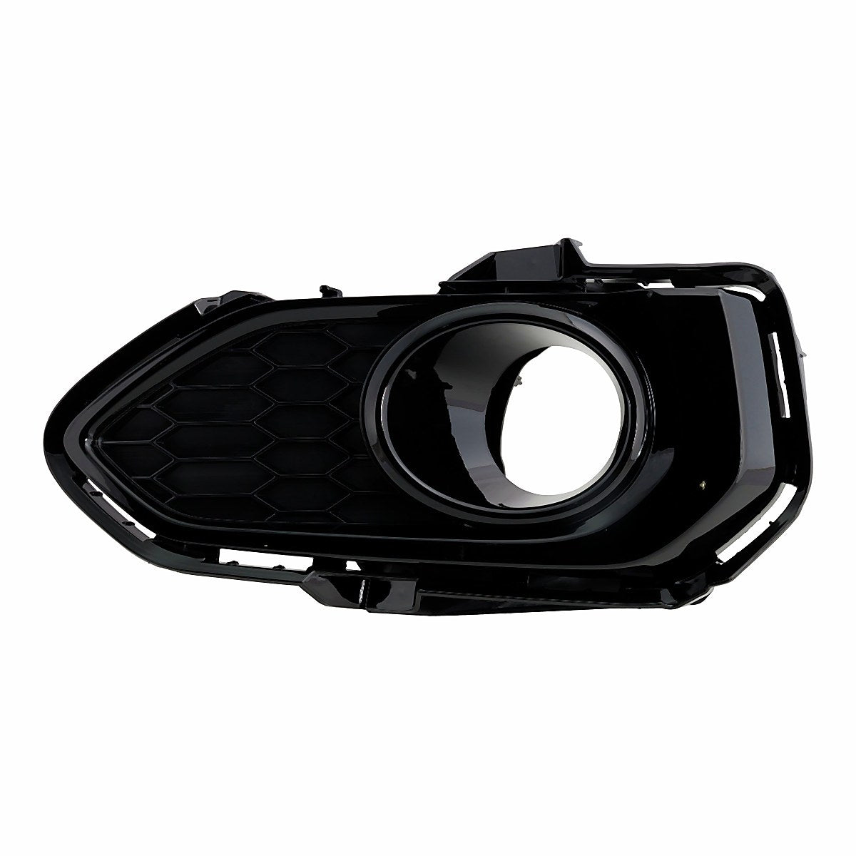 2018-2020 Honda Fit Fog Light Bezel Front Driver Side Textured Gloss Black – Front View (HO1038152)