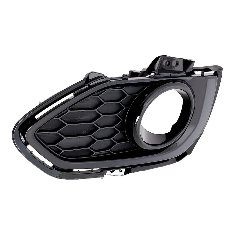 2018-2020 Honda Fit Fog Light Bezel Front Driver Side Textured Gloss Black – Side View (HO1038152)