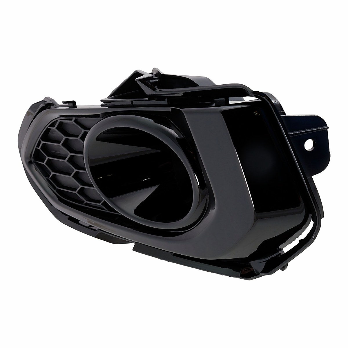 2018-2020 Honda Fit Fog Light Bezel Front Driver Side Textured Gloss Black – Side View (HO1038152)