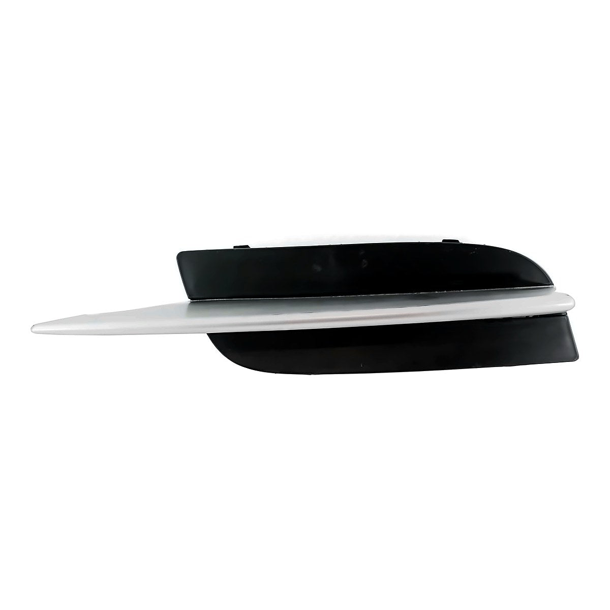 2009-2011 Honda Civic_Coupe Fog Light Cover Front Passenger Side Matte-Black Partial Ptd-Silver – Front View (HO1039103)