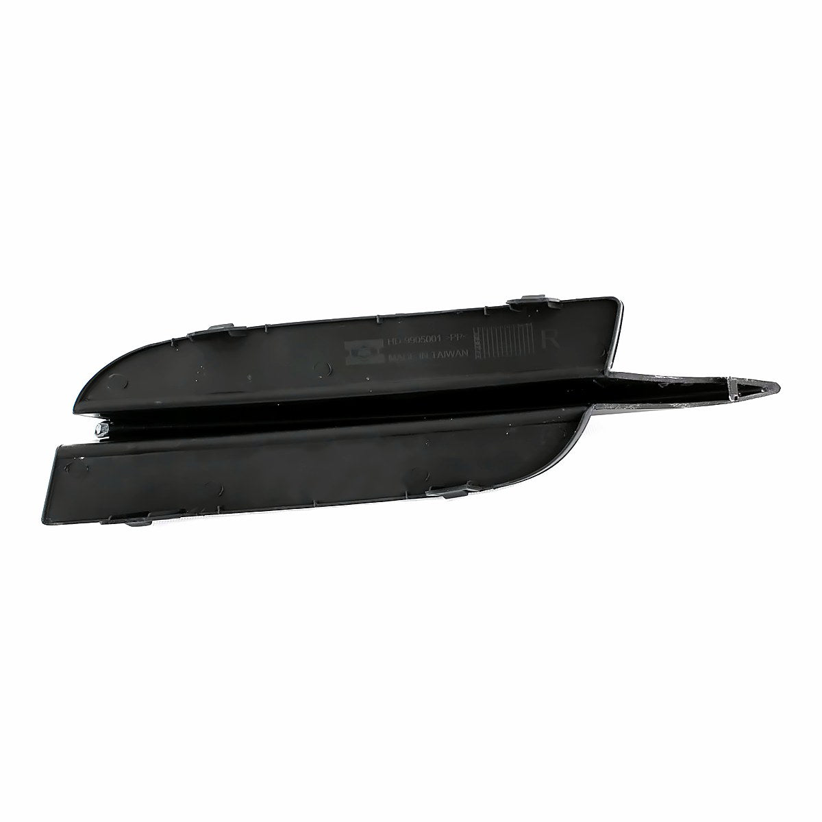 2009-2011 Honda Civic_Coupe Fog Light Cover Front Passenger Side Matte-Black Partial Ptd-Silver – Back View (HO1039103)