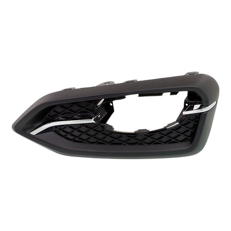 2014-2015 Honda Civic_Coupe Fog Light Bezel Front Passenger Side Chrome/Black Without Trim Ring Exclude Si Models – Front View (HO1039121)