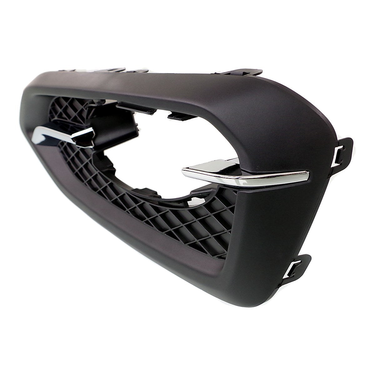 2014-2015 Honda Civic_Coupe Fog Light Bezel Front Passenger Side Chrome/Black Without Trim Ring Exclude Si Models – Side View (HO1039121)