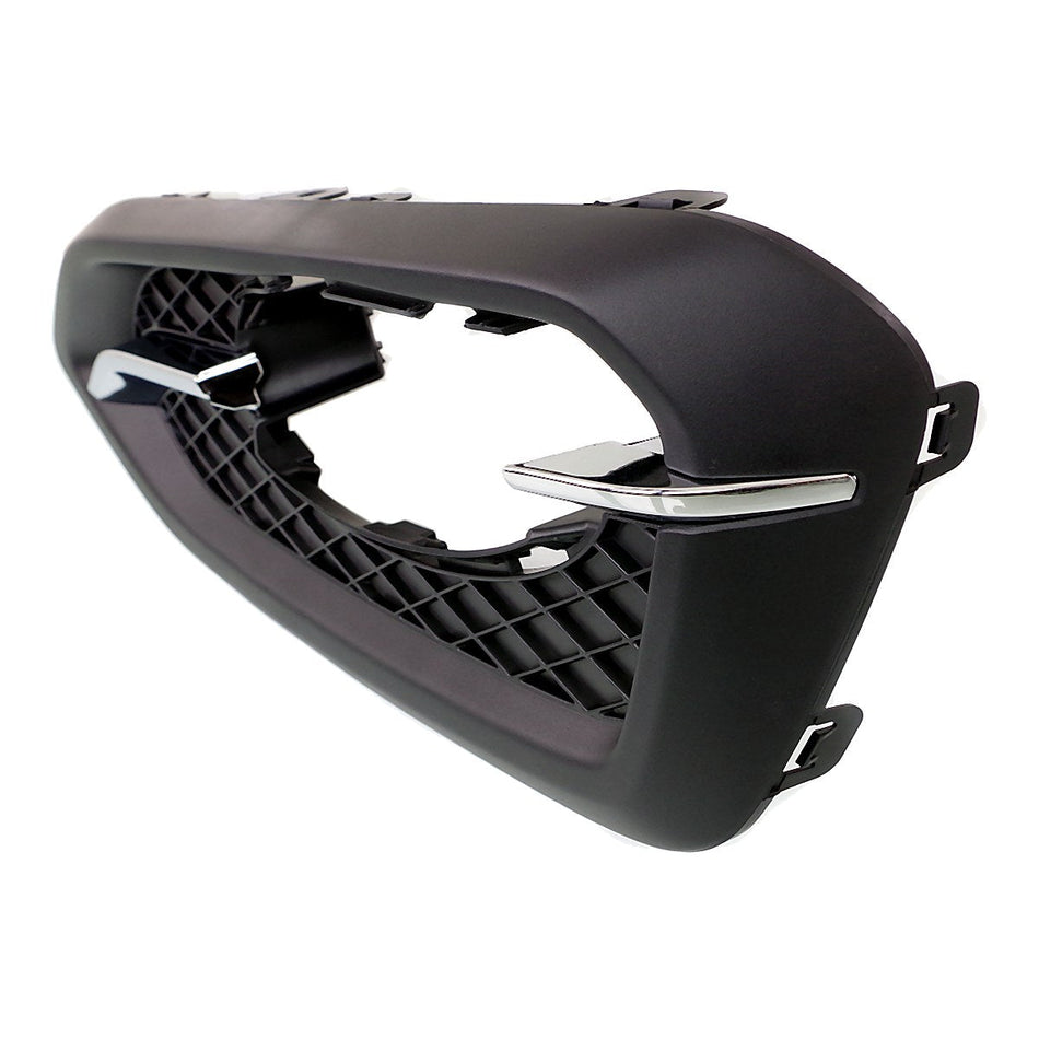 2014-2015 Honda Civic_Coupe Fog Light Bezel Front Passenger Side Chrome/Black Without Trim Ring Exclude Si Models – Side View (HO1039121)