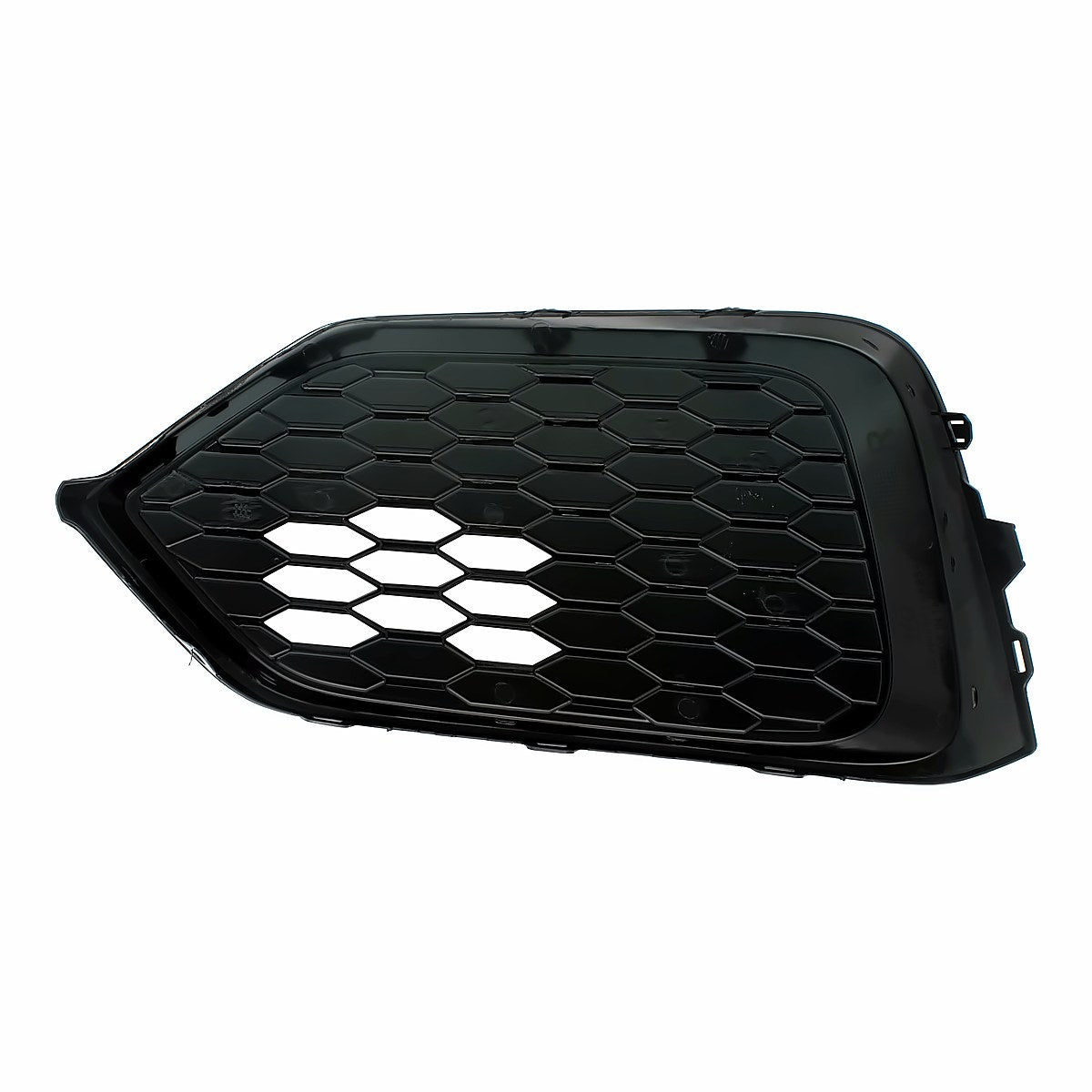 2017-2019 Honda Civic_Hatchback Fog Light Cover Front Passenger Side Matte Black Without Adaptive Cruise Exclude Type-R Model – Back View (HO1039132)