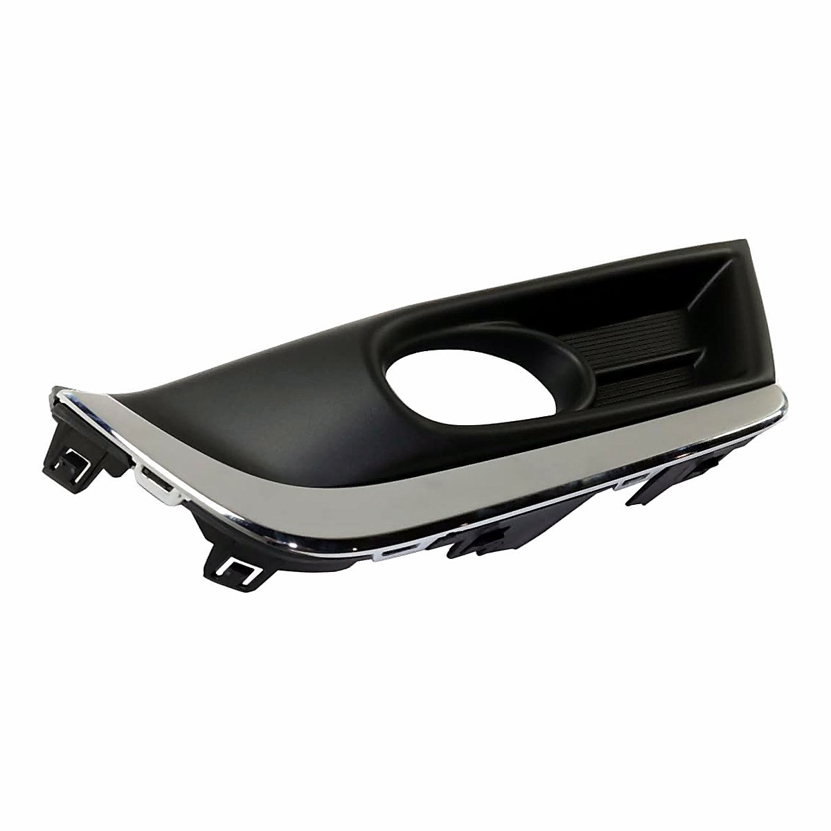 2017-2019 Honda Crv Fog Light Bezel Front Passenger Side Black With Chrome Trim – HO1039135-3