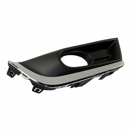 2017-2019 Honda Crv Fog Light Bezel Front Passenger Side Black With Chrome Trim – HO1039135-3