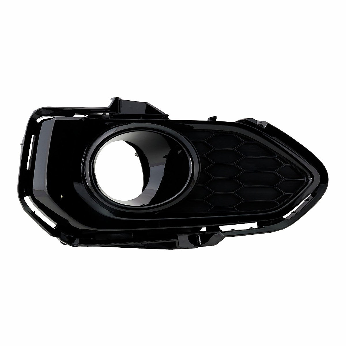 2018-2020 Honda Fit Fog Light Bezel Front Passenger Side Textured Gloss Black – Front View (HO1039152)
