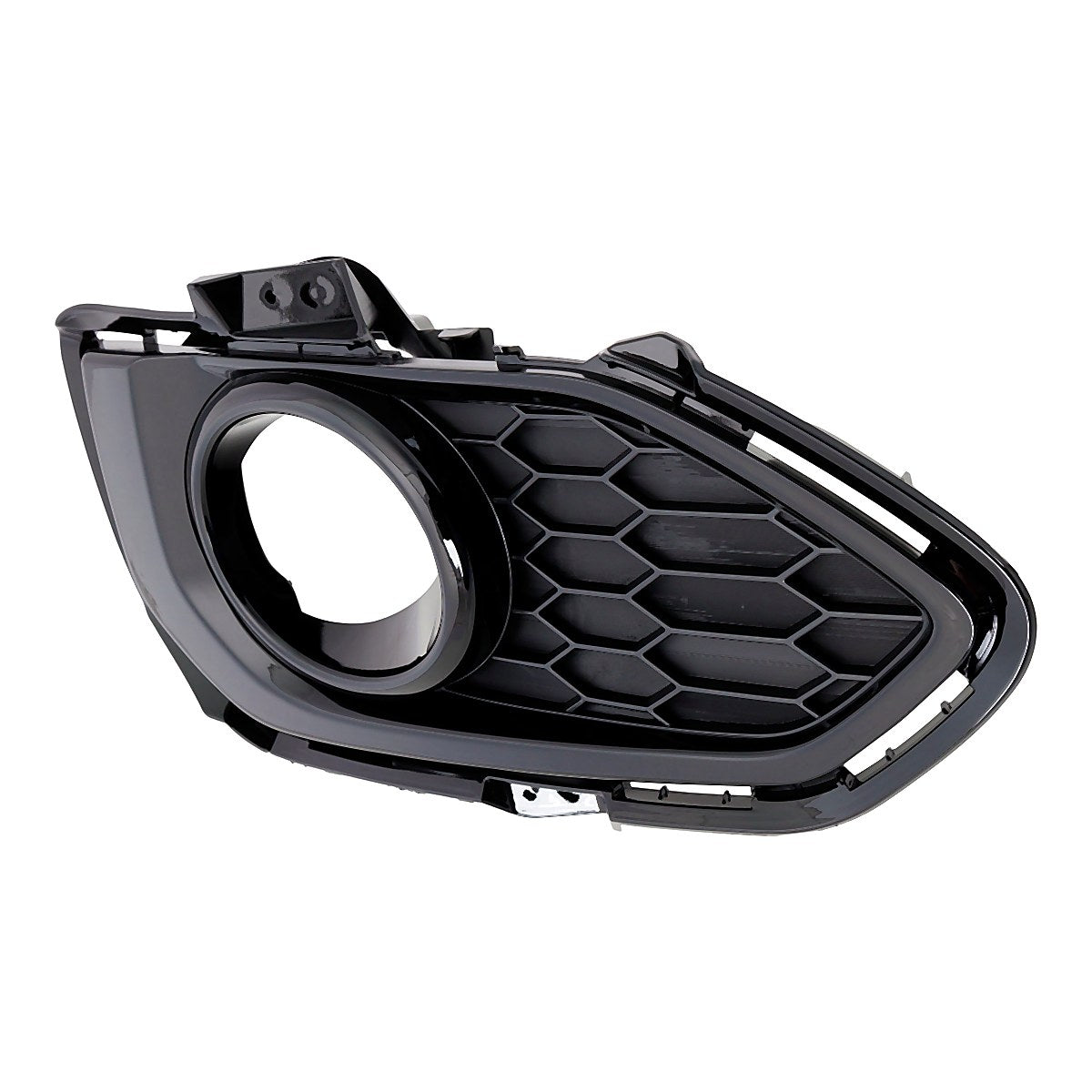 2018-2020 Honda Fit Fog Light Bezel Front Passenger Side Textured Gloss Black – Side View (HO1039152)