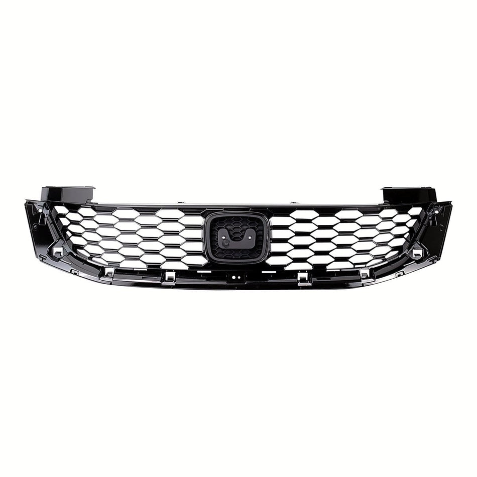 2013-2015 Honda Accord_Coupe Grille Painted-Black – Front View (HO1200217)