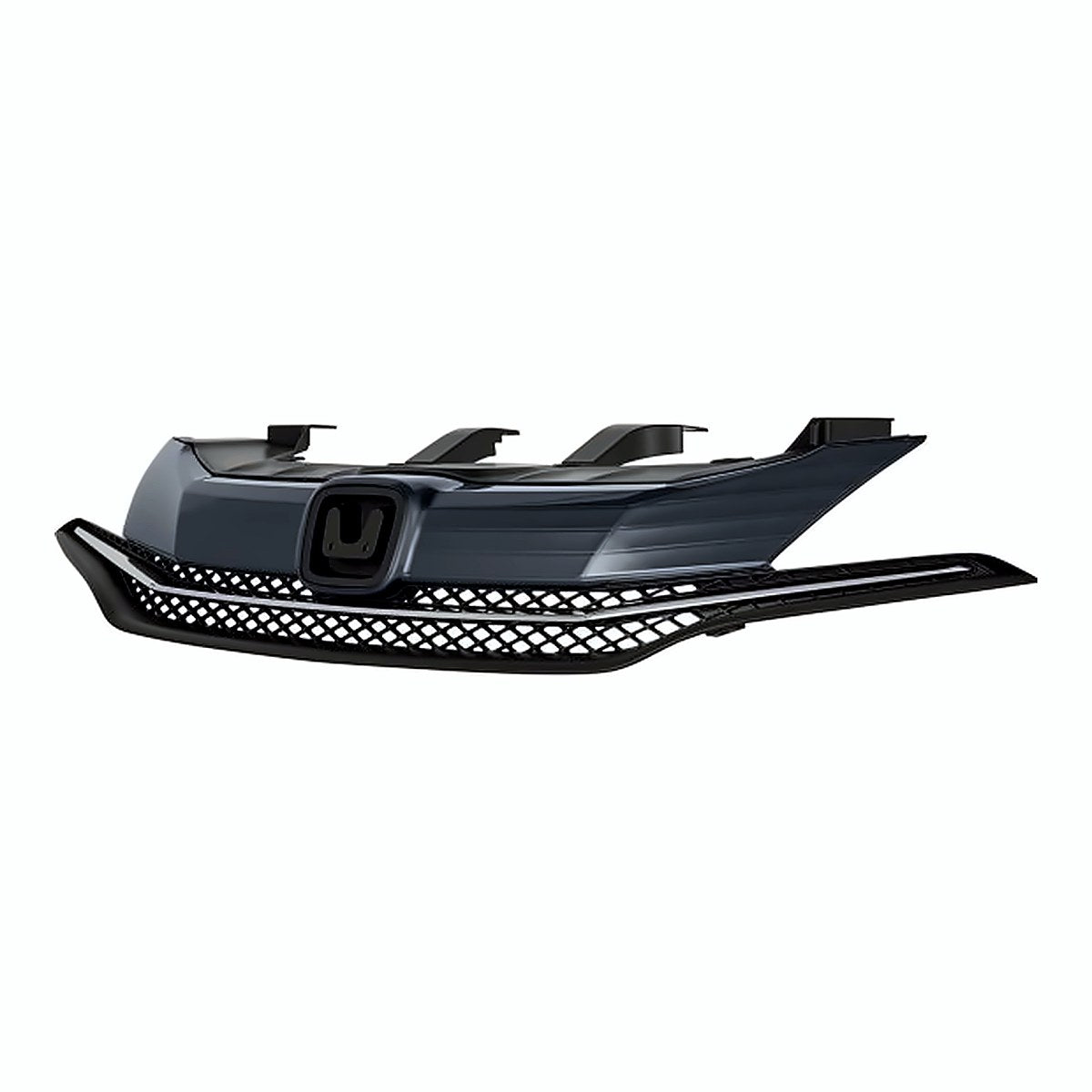 2014-2015 Honda Civic_Coupe Grille Matte-Dk Gray With Chrome Mldg Exclude Si – Side View (HO1200221)