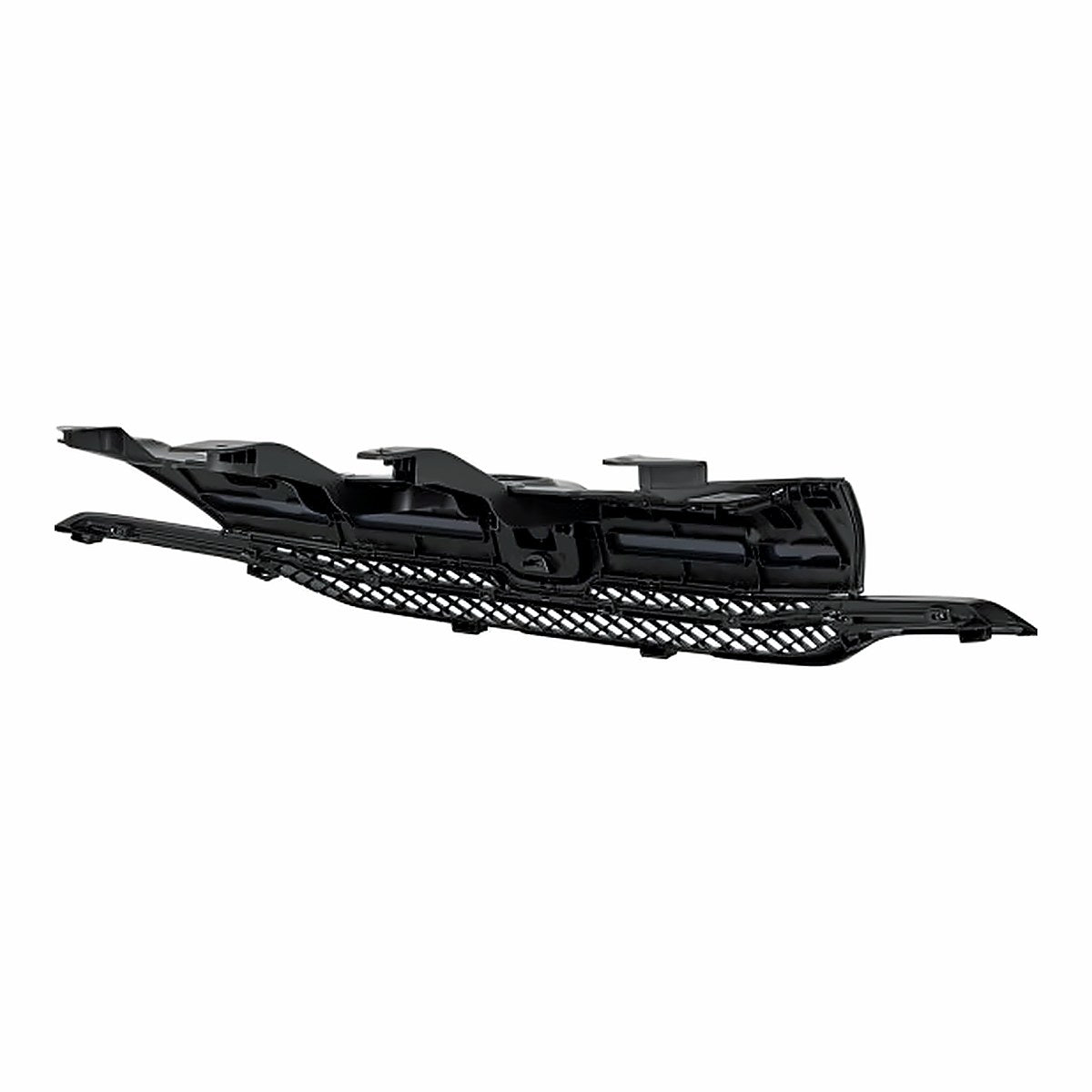 2014-2015 Honda Civic_Coupe Grille Matte-Dk Gray With Chrome Mldg Exclude Si – Back View (HO1200221)