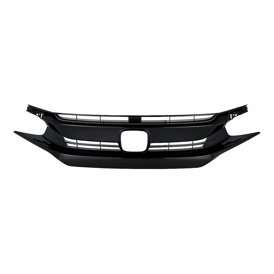2017-2019 Honda Civic_Hatchback Grille Ptd Black Exclude Type-R/Touring Model – Front View (HO1200235)