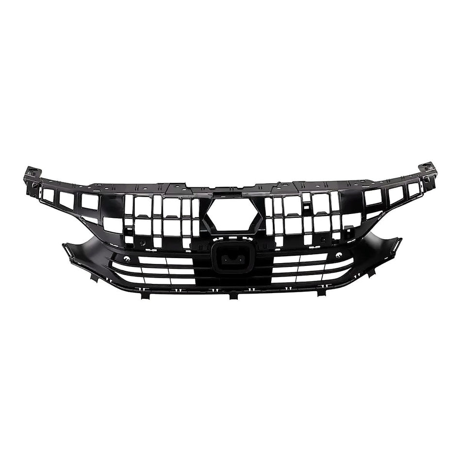 2022-2024 Honda Civic_Sedan Grille Front Textured Black With Park Assist Sensor Without Emblem Exclude Si – Front View (HO1200254)