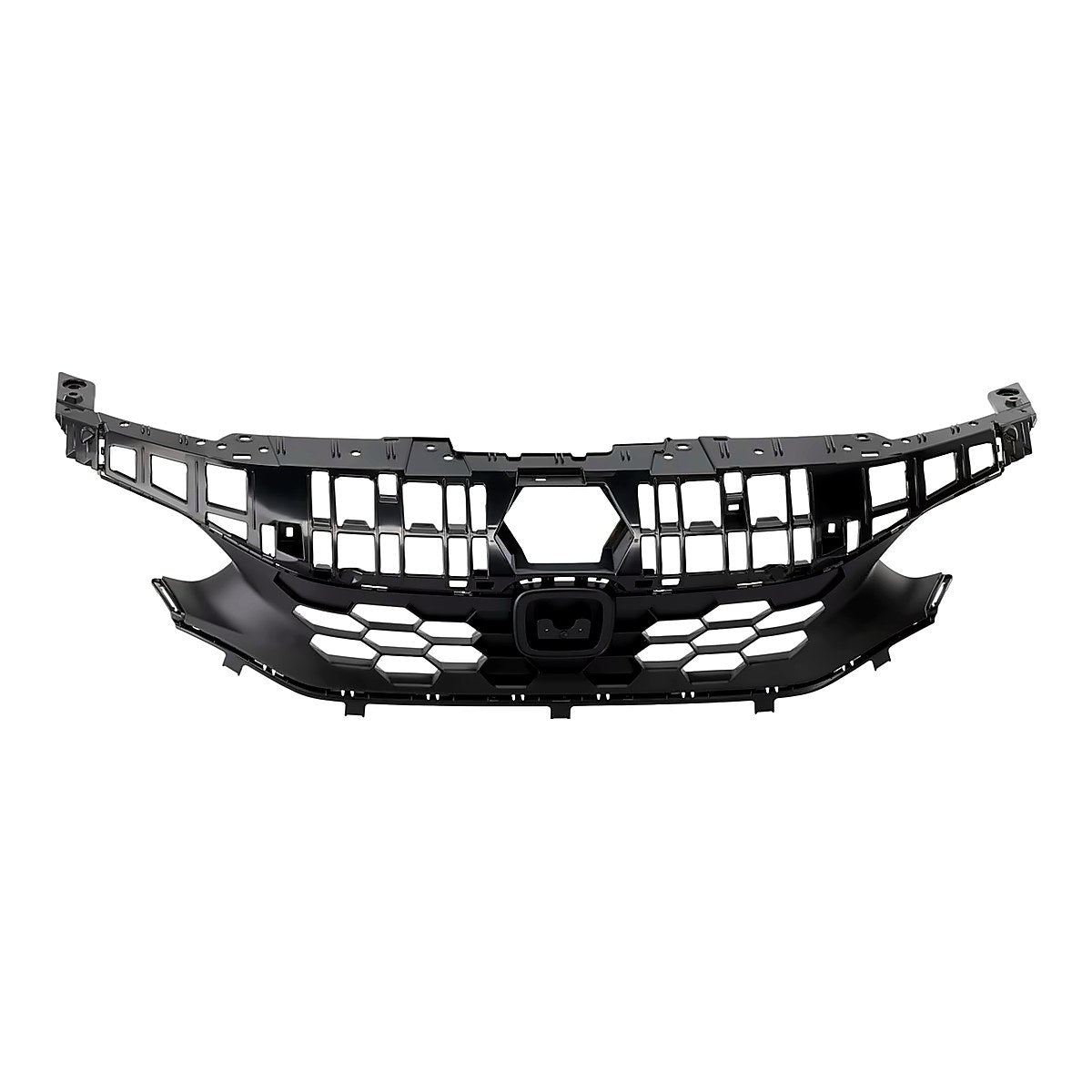 2022-2024 Honda Civic_Hatchback Grille Front Upper Black Without Emblem / Park Assist Sensor Ex-L/ Lx/ Sprt – Front View (HO1200255)